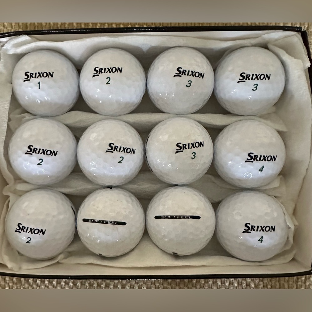 Srixon white golf balls
